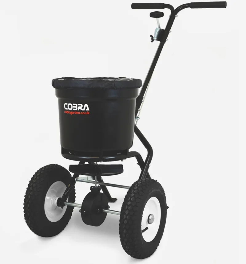 22kg 23l Plastic Walk Behind With Screen And Rain Cover Pneumatic Tyre